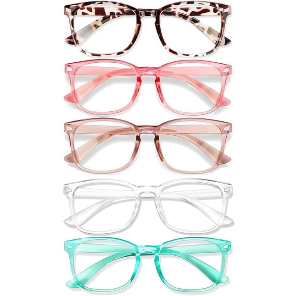 Gafas de bloqueo de luz azul WINTOO para mujer y hombre, 5 pares