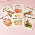 thumbnail image 2 of Tarjetas de felicitación de Pascua, juego de 24 hojas, tarjetas plegables, deseos festivos, tarjetas vintage, 2 of 5