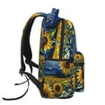 thumbnail image 3 of Pofeuu Starry Sky Sunflower Print Backpack for Men and Women - Basic Bookbag Casual Daypack Backpacks for College Work Travel-One Size, 3 of 5
