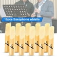 thumbnail image 2 of NIBOLOG 10Pcs/Set Clarinet Reed Skin-Friendly Anti-Corrosion Lightweight Smooth Wood Portable Tenor Clarinet Reed for Musician, 2 of 8