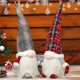 thumbnail image 5 of Gray Muñeco de peluche de gnomo de Navidad, decoración Adorable hecha a mano, Papá Noel de Navidad, 5 of 5