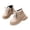 Khaki, variant on Womens Ankle Boots Zipper Winter Dress Shoes Cameland Toddler Kids Lace Up Ankle Boots Side Zipper Decor Pocket Non Casual Boots For Boys Girls Khaki