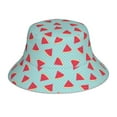 thumbnail image 3 of Daiia Watermelon Pattern Bucket Hat - Trendy Cotton Sun Hat for Beach, Golf, Fishing - Fun Outdoor Vacation Boonie for Men and Women, 3 of 9