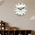 thumbnail image 6 of Gnwei Wall Clock 10 Inch Battery Operated Silent Non-Ticking Wall Clock Vintage Retro Rustic Style Decorative for Bedroom Living Room Kitchen Home Office, 6 of 8