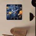 thumbnail image 4 of 10 Inch Wall Clock Battery Operated Silent Clock Decorative for Office, Kitchen, Outdoor, Living Room，Galaxy Solar System Planets Multicolor, 4 of 4