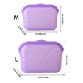 thumbnail image 3 of Leakproof Silicone Storage Bags Reusable Freezer-Safe Dishwasher Friendly For Travel, Office & Meal Prep, 3 of 9