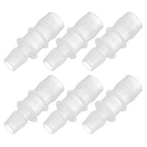 Uxcell 1/2" to 5/8" 6 Pcs Plastic Hose Barb Fittings, Reducer Tube Fittings Pipe Adapter Kit for Air Gas Water System