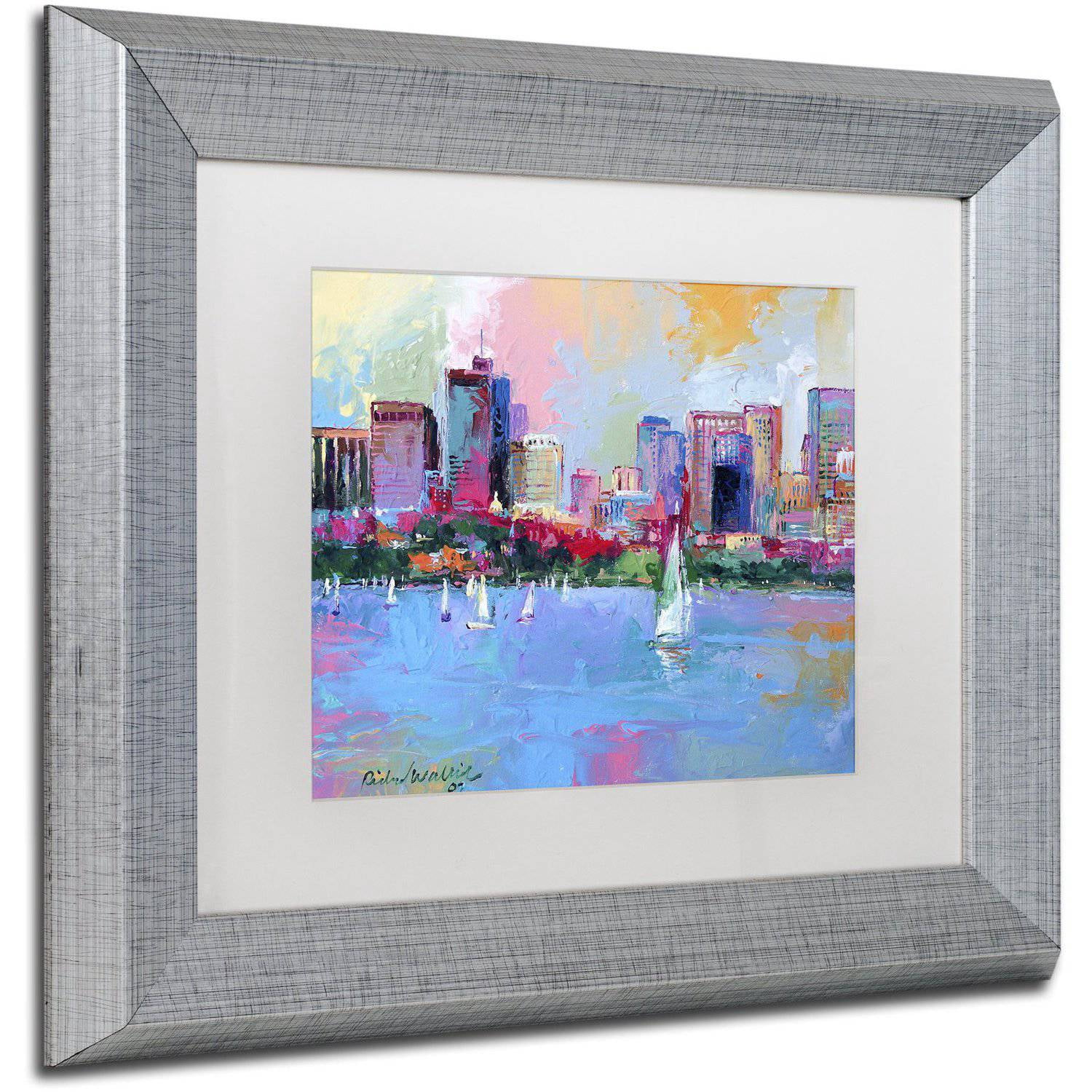 Richard Wallich 'Boston 3' Matted Framed Art