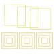 thumbnail image 1 of 12 guirnaldas florales colgantes de pared con marco geométrico para plantas y flores Cuadrado, 1 of 9