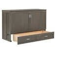 thumbnail image 6 of Queen Size Solid Wood Platform Bed with Built-In Charging Station and a Shelf, Wooden Slats Support, Storage Platform Bed, No Box Spring Needed, Easy Assembly(Antique Grey, Queen), 6 of 11