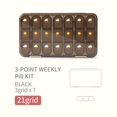 thumbnail image 4 of Medicina mensual Splitters Estuches de vitaminas 7 días Píldoras Píldoras Pastillas portátiles Blue Blue in Box Package para personas mayores tipo3 Scienceny HA027434-03, 4 of 7