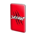 thumbnail image 1 of Savage Claw Mark Red and Black Metal Rectangle Lapel Hat Pin Tie Tack Pinback, 1 of 3