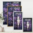 thumbnail image 4 of Designart 'Portrait of A Lady With Purple Lavender Flowers' Modern Framed Canvas Wall Art Print, 4 of 5