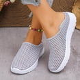 thumbnail image 5 of BXSRUTA Women's Plus Size Slip on Loafers Breathable Mesh EVA Low Top Casual Sneakers 2 Way Wear, 5 of 8