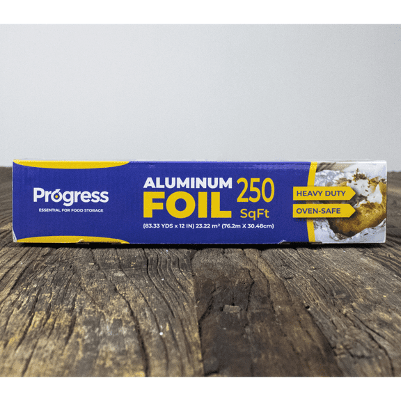 Progress Wrap Standard Aluminum Foil - 250 Square Feet Roll - 12 packs/case