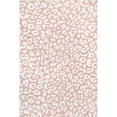 thumbnail image 2 of nuLOOM Rorie Leopard Print Wool Area Rug, 8' x 10', Peach, 2 of 2