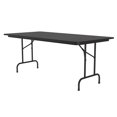 thumbnail image 1 of Correll CF3672PX07 72" Rectangular Folding Table w/ Black Granite Top, 29"H, 1 of 1