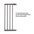 thumbnail image 3 of MidWest Homes for Pets Steel Pet Gate Extension, 11" Wide x 29" High, Graphite, 3 of 4