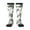 3 Black, variant on Palm Trees Zebra print thigh-high socks, crafted for both men and women with a stretchy, high-opaque design perfect for daily wear