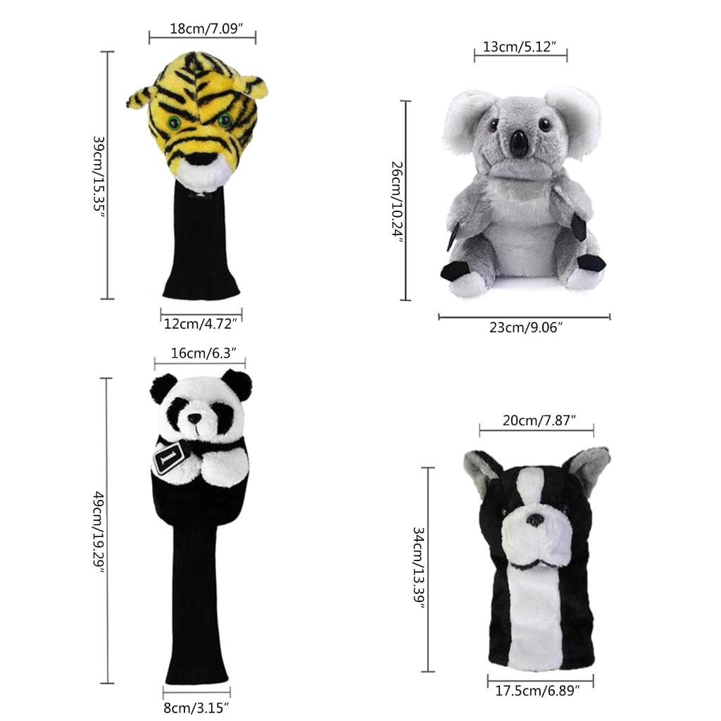 Oasiva Golf Gifts Men Women Golf Driver Golf Club Cover Funny Plush Golf Club Headcover