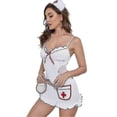 thumbnail image 2 of 4 Pcs/set Sexy Nurse Costume For Women Nurse Lingerie S Cosplay Lingerie Outfits With Stethoscope, 2 of 5