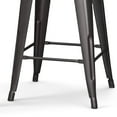thumbnail image 5 of Simpli Home Rayne Industrial Metal 24 inch Counter Height Stool (Set of 2) in Gunmetal Grey, 5 of 10