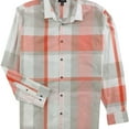 thumbnail image 2 of Alfani Mens Sorento Plaid Button Up Shirt, Pink, Large, 2 of 2