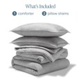 thumbnail image 5 of Bare Home Down Alternative Comforter Set - 3-Pieces - All Seasons - Queen, Heather Pewter, 5 of 6
