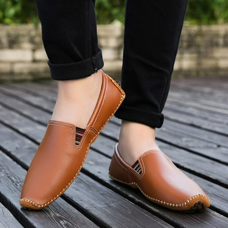 

Casual Shoes Men s Big Size Business Leather Shoes Non-Slip Comfortable Driving Casual Shoes