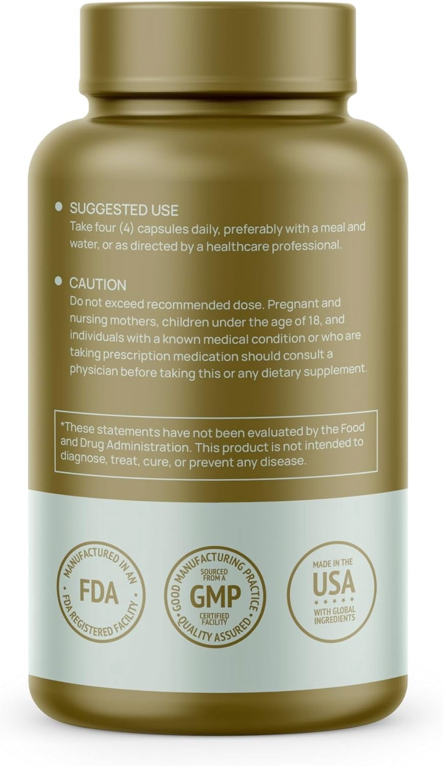 HMS Nutrition Premium Bee Pollen Daily Dietary Supplement - Includes Propolis & Royal Jelly, 120 Capsules