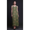 thumbnail image 3 of Bimba Robe Longue Maxi Imprimée en Rayonne à Bretelles Spaghetti Ajustables pour Femmes Boho - Très Petit, 3 of 5