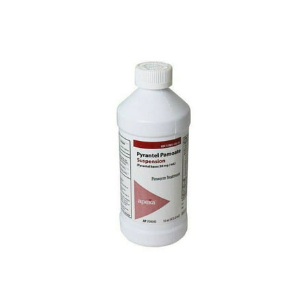 Apexa Pyrantel Pamoate Liquid 50mg Pinworm De-Wormer (Best Over The Counter Dewormer)