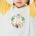 thumbnail image 4 of Decoraciones de Pascua, adornos de Pascua, regalos de Pascua, 5 piezas de linda corona de Pascua, conejos, huevos, ropa, impresión para niños y mochilas escolares, camisetas, pegatinas de transferenci, 4 of 8