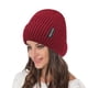 thumbnail image 4 of Gorros de invierno para mujer, gorros de invierno para mujer y hombre con forro polar cálido para clima frío, gorro de moda para mujer con calavera, 4 of 5
