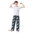 thumbnail image 2 of FORMRS Boys Pajama Pants with Pockets Size 6-8Y Kids Lounge Sleep Bottoms, Rocket Pattern, 2 of 8