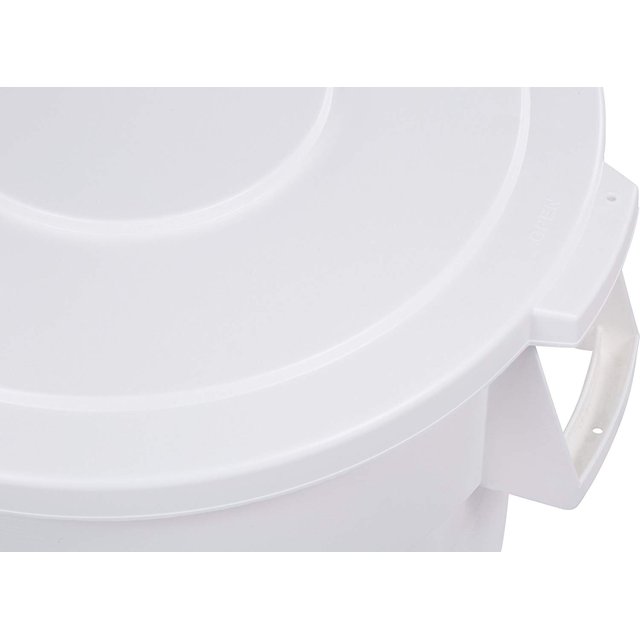 Carlisle 34104402 Bronco Contenant des Déchets Ronds Seulement, 44 Gallons, Pack Blanc de 3