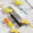 thumbnail image 3 of SENIURIS 2Pcs Banana Toothbrush Cover with Toothpaste Dispenser, Fun Toothbrush Protector Travel Cap Brush Pod Case. (2 Yellow), 3 of 6