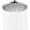 Brushed Nickel, variant on BRIGHT SHOWERS Rain Shower Head, 9 Inch High Pressure Waterfall Showerhead with Adjustable Angle and Anti-clogging Silicone Nozzles, Luxury Bathroom Overhead Rainfall Shower Head, Chrome