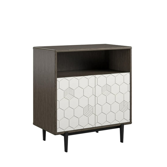 CosmoLiving par Cosmopolitan Olivia Armoire de rangement, chêne gris