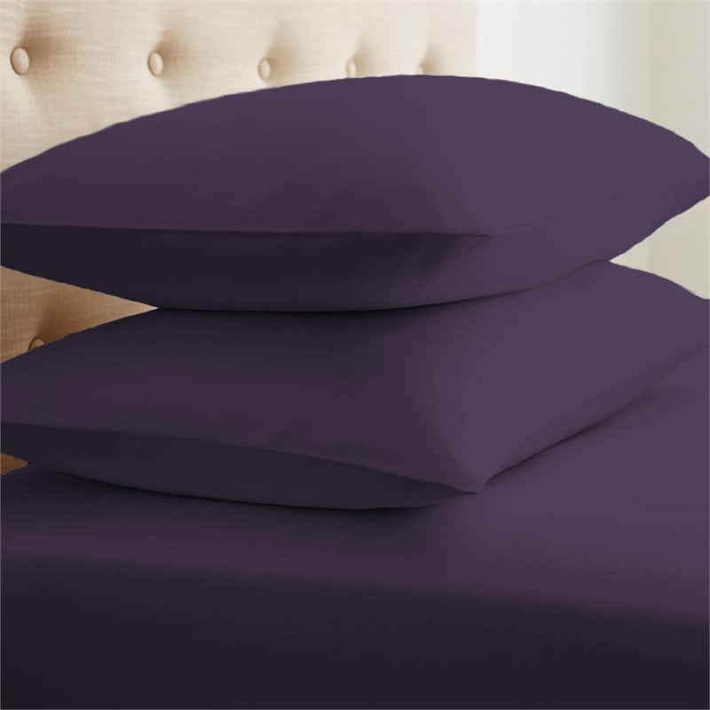 Ienjoy Home Standard Pillow Case in Purple (Set of 2)