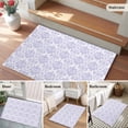 thumbnail image 5 of 2x3 Ft Entryway Area Rug, Purple Baroque Kitchen Rug Runner Washable Floor Mat, Chic Luxury Medallion Printed Flowe Non Slip Indoor Door Mat Throw Carpet for Bathroom Living Room Bedroom, 5 of 8