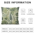 thumbnail image 5 of COMIO Green Leaves Throw Pillow Cover Herbs Fern Botanical Foliage Vegetation Nature Seeded Twig Luxury Pillow Case Decorative Men Women Boy Girl Room Cushion Cover for Home Couch Bed, 5 of 5
