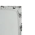 thumbnail image 3 of Ambesonne Music Fitted Sheet, Notes on the Clef, Twin Size, Black and White, 3 of 3
