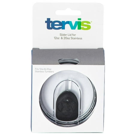 Tervis 12 oz. & 20 oz. Stainless Steel Tumbler Slider Lid One Size Clear/black