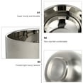 thumbnail image 3 of FONDOTIN 1Pcs Bol à Soupe à Double Couche Isolé Argent pour Usage Quotidien, 3 of 5