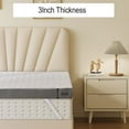 thumbnail image 5 of Extra Firm Mattress Topper Queen Size 3 Inch, Pain Relieving Foam Bed Topper for Extra Support, High-Density Foam Mattress Pad with Removable Cover, No Smell, CertiPUR-US Certified, 5 of 9