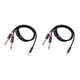 thumbnail image 3 of Methold Cable de audio Doble enchufe chapado en oro Diseño conveniente Cable adaptador Carcasa de aleación de aluminio Fuerte resistencia a la Type2 NO2, 3 of 5