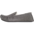 thumbnail image 5 of SNUGRUGS Men's Hugo Wool Loafer Moccasin Slippers - Grey - US 12, 5 of 7