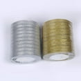 thumbnail image 1 of ShenMo 20 Rolls 1.5cm Gold and Silver Ribbon Wholesale Gift Box Packaging Ribbon Gold Cake Box Ribbon, 1 of 5