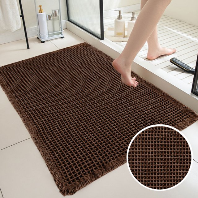 Non-Slip Bathroom Floor Mat, Absorbent Toilet Mat, Durable Rubber Material, Easy Clean Design, for Wet Areas, Kitchen Entry Mat, Entryway Rug, Heavy Duty Non Skid, Home Decor, Household JACSZPA